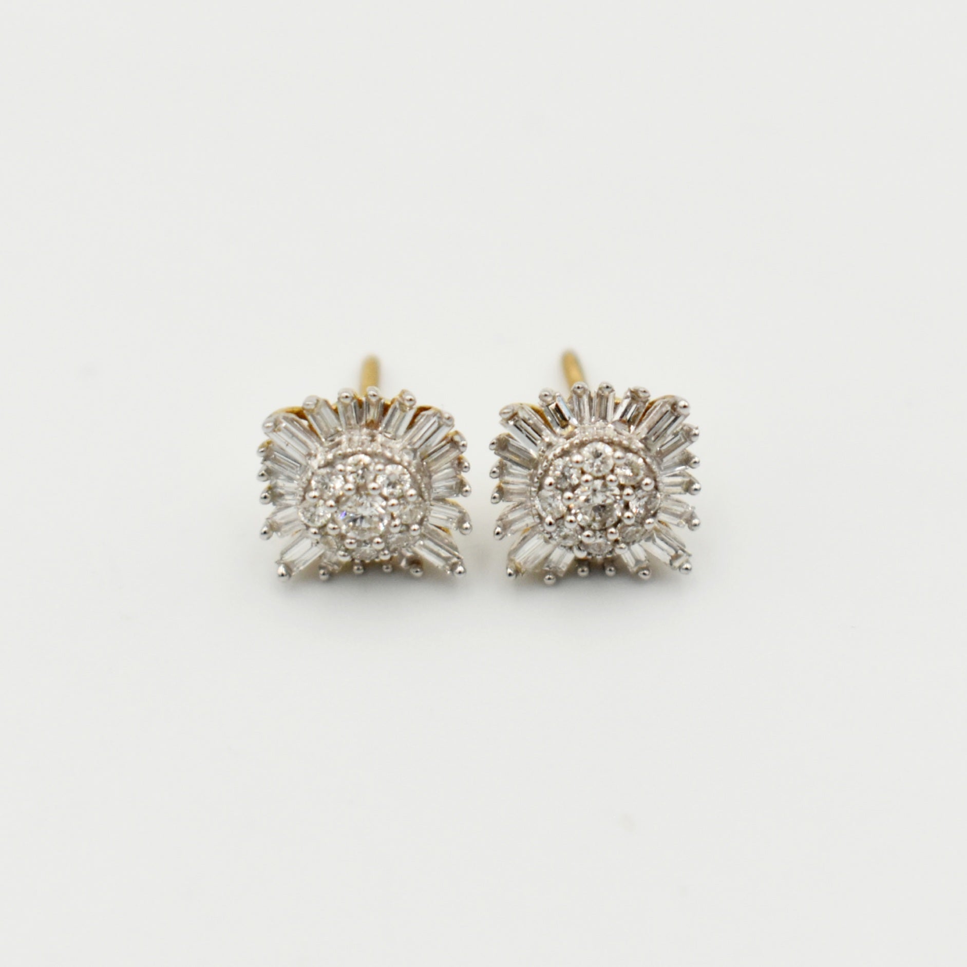 9ct Yellow Gold 0,75ct Diamond Earrings