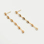 18ct rose gold drop diamond earrings with 1.33ct diamonds in bar setting handcrafted by Cassim & Co Johannesburg