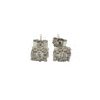 9ct white gold diamond cluster stud earrings 0.14ct - Cassim & Co. Johannesburg