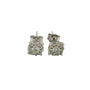 9ct white gold diamond cluster stud earrings with 0.49 carat brilliant cut diamonds from Cassim & Co Johannesburg