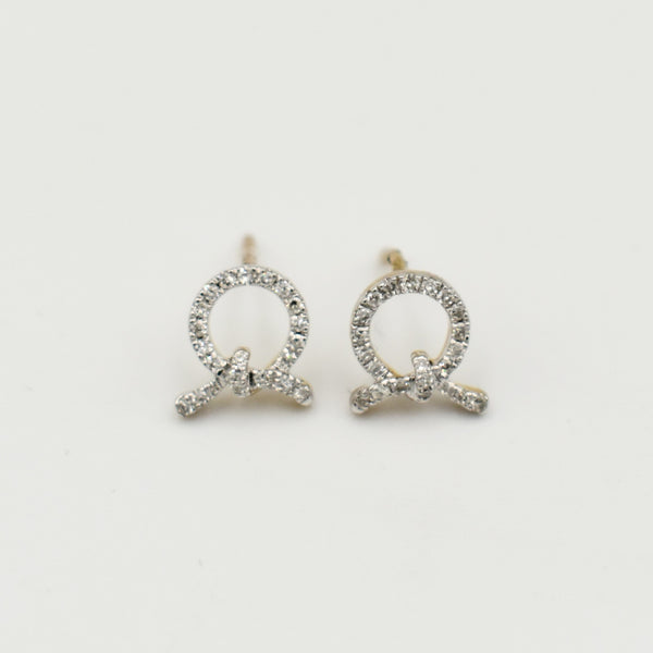 9ct Yellow Gold 0,15ct Stud Diamond Earrings