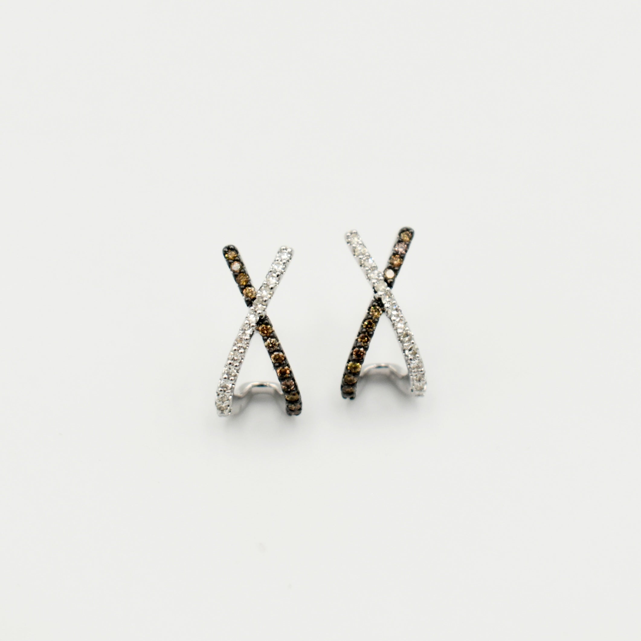 9ct White Gold 0,25ct Diamond Earrings