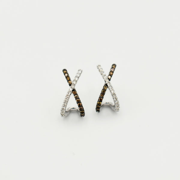 9ct White Gold 0,25ct Diamond Earrings