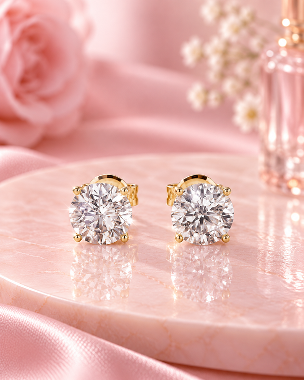 9ct Yellow Gold 1.07ct Lab Grown Diamond Stud Earrings (2100436)