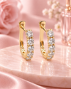 9ct Yellow Gold 0.75ct Lab Grown Diamond Huggie Earrings (2100451)