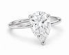 9ct White Gold 2ct Pear Shape Lab Grown Diamond Ring