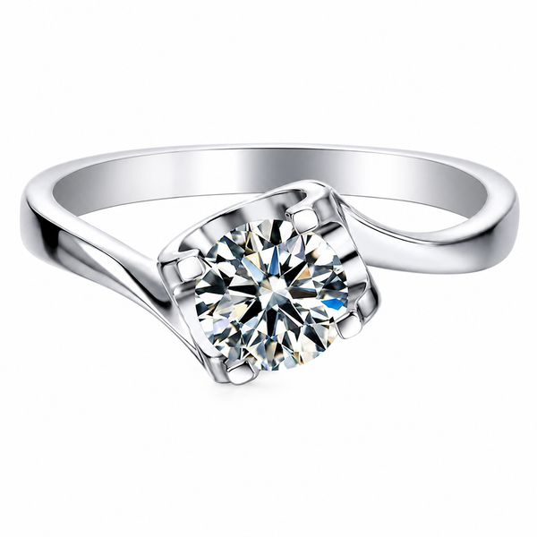 95 Moissanite Ring MO4F