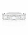 9ct White Gold 2.04ct Emerald Cut Lab Grown Diamond Eternity Ring (LR20)