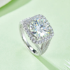 5ct Round Halo Moissanite Ring – M17G - Cassim & Co South Africa