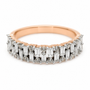 9ct Rose Gold Baguette Diamond Band 1102062