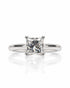9ct white gold solitaire ring with 1.07ct princess-cut lab-grown diamond in four claws