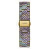 Guess Serpentina Chronograph Blue Purple Gold Tone Multi-Function Watch (GW0752L1)