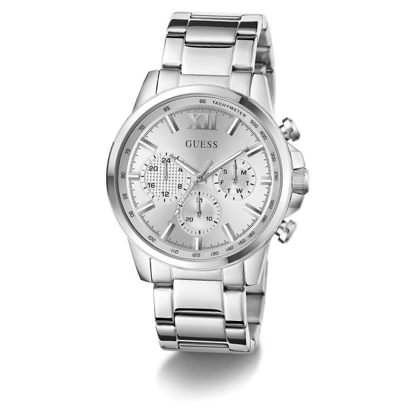 Guess Walker Chronograph Silver Dial Stainless Steel Men's Watch (GW0900G6)