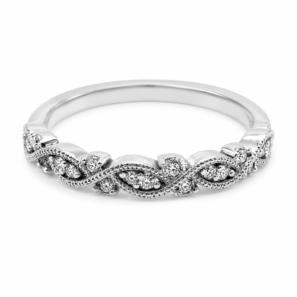 9ct White Gold Eternity Diamond Band 1102063