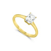9ct Yellow Gold 1ct Emerald Lab Grown Diamond Ring