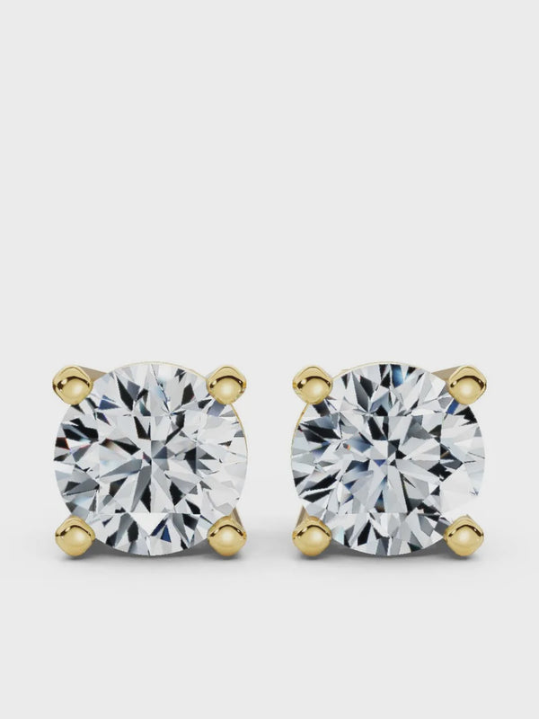 9ct Yellow Gold 1.09ct Lab Grown Diamond Earrings - 2100438
