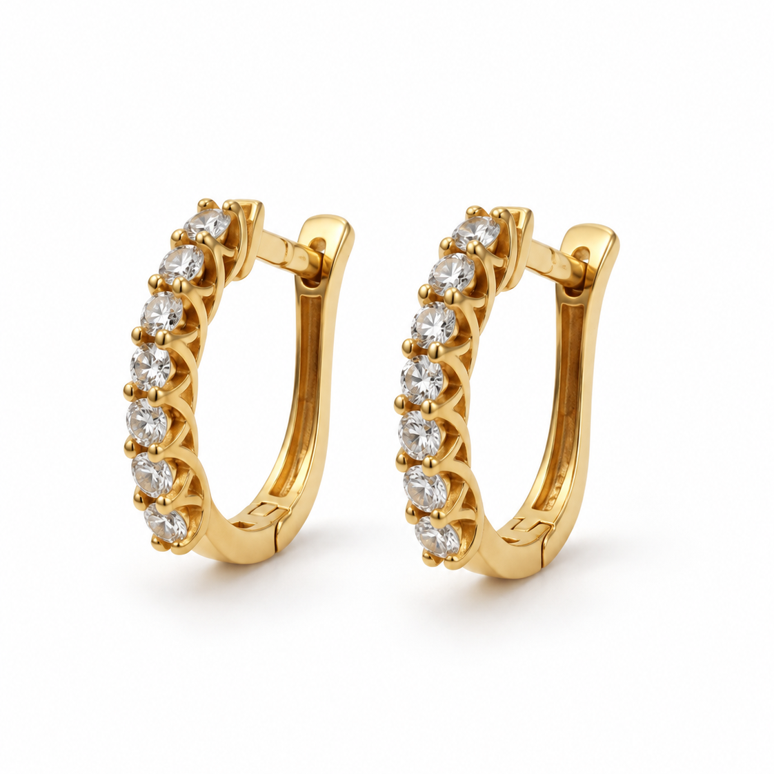 9ct Yellow Gold 0.50ct Lab Grown Diamond Hoop Earrings (2100433)