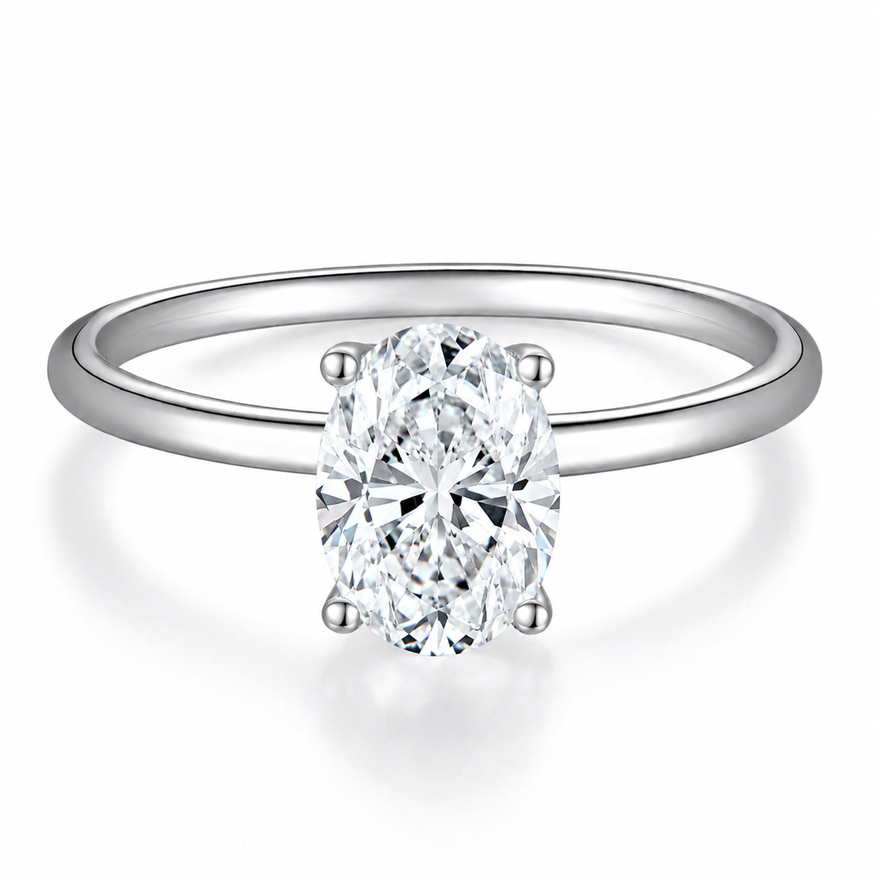 2ct Oval Moissanite Ring - MO85