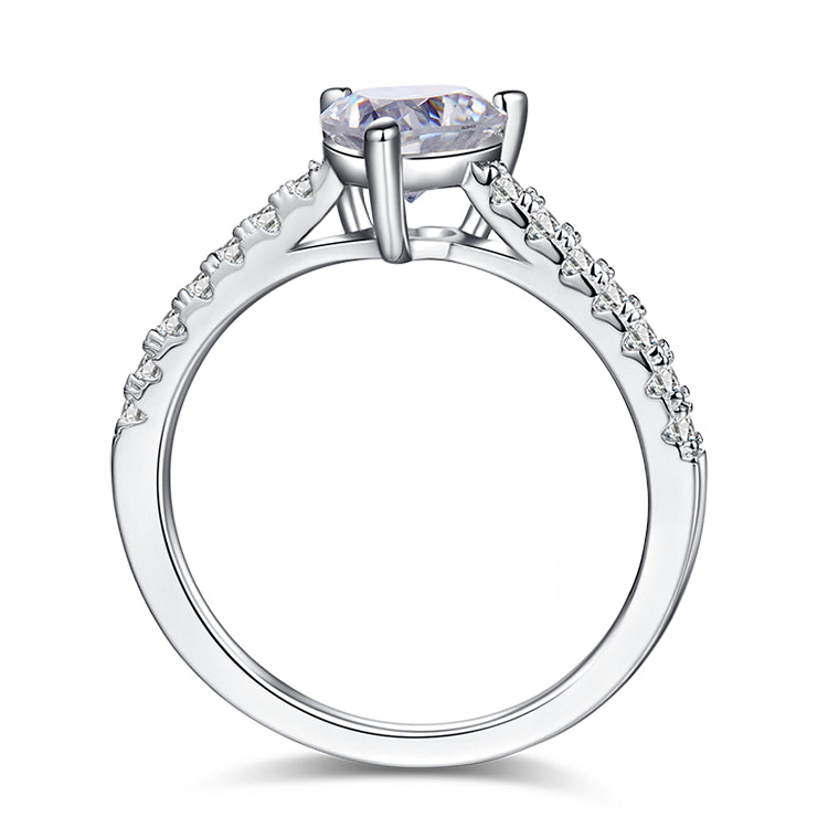 1ct Heart Solitaire Moissanite Ring – M91C - Cassim & Co South Africa