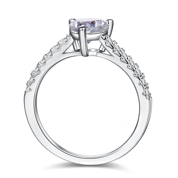 1ct Heart Solitaire Moissanite Ring – M91C - Cassim & Co South Africa