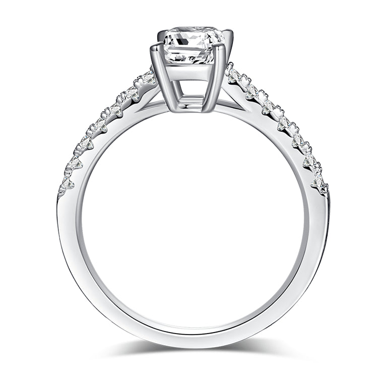 1ct Emerald Solitaire Moissanite Ring – M91D - Cassim & Co South Africa