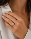 9ct White Gold Brilliant Cut Diamond Ring 1101962
