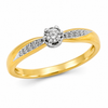 9ct Yellow Gold 6 Claw Diamond Engagement Ring 1102308 - Cassim & Co South Africa