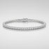 18ct white gold lab grown diamond tennis bracelet with 3.00 carats, handcrafted by Cassim & Co., Johannesburg
