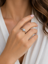9ct White Gold Halo Diamond Engagement Ring 1102003