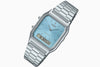Casio Vintage Liberty Limited Edition Ana-Digi Quartz Blue Dial Stainless Steel Watch (AQ-230A-2A1MQYDF)