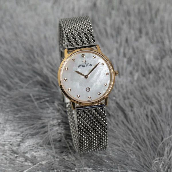 Michel Herbelin City 16915/PR59B — 30.5mm MOP Mesh Rose-Gold