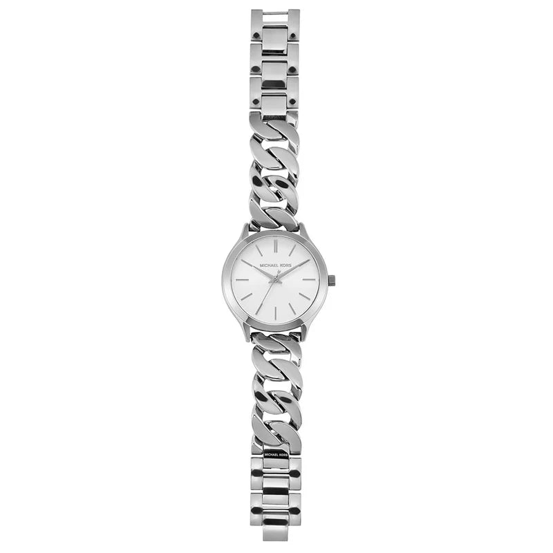 Michael Kors Runway three-hand stainless steel watch – MK7474 - Cassim & Co South Africa