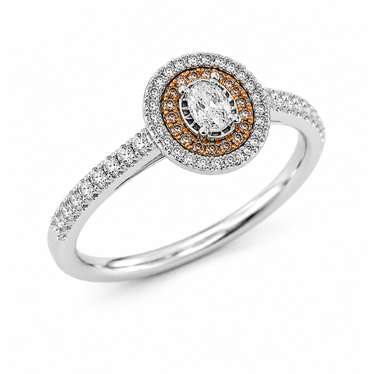 9ct White Gold Solitaire Round Diamond Ring 1102272