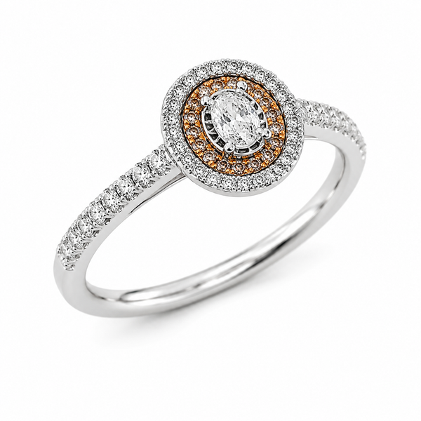 9ct White Gold Solitaire Round Diamond Ring 1102272
