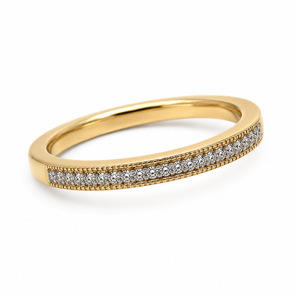 9ct Yellow Gold Diamond Band 1102220
