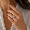 9ct White Gold Solitaire Halo Diamond Engagement Ring 1102183