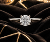 9ct White Gold 1.00ct Round Lab Grown Diamond Solitaire Engagement Ring (LR3)