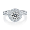 1ct Round Pave Moissanite Ring