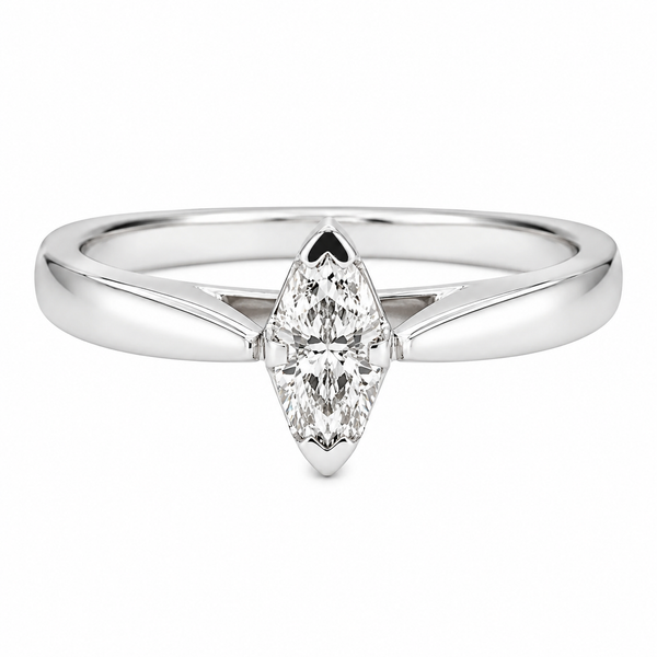9ct White Gold Marquise Cut Diamond Ring 1102299