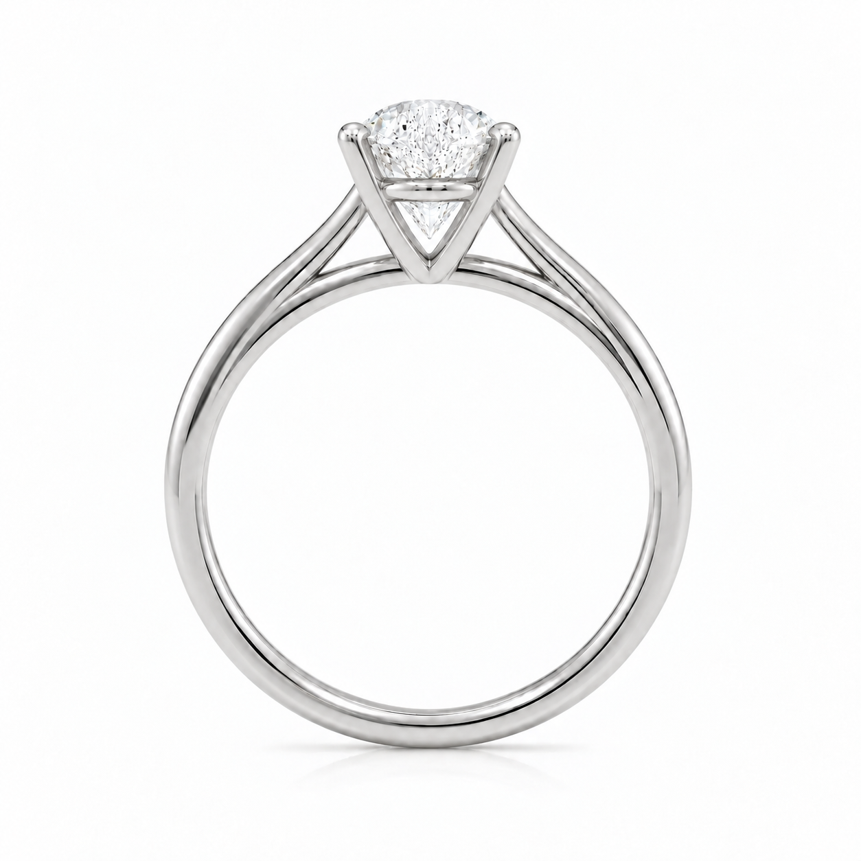 9ct White Gold Pear Shape 1.5ct Lab Grown Diamond Ring - Cassim & Co South Africa