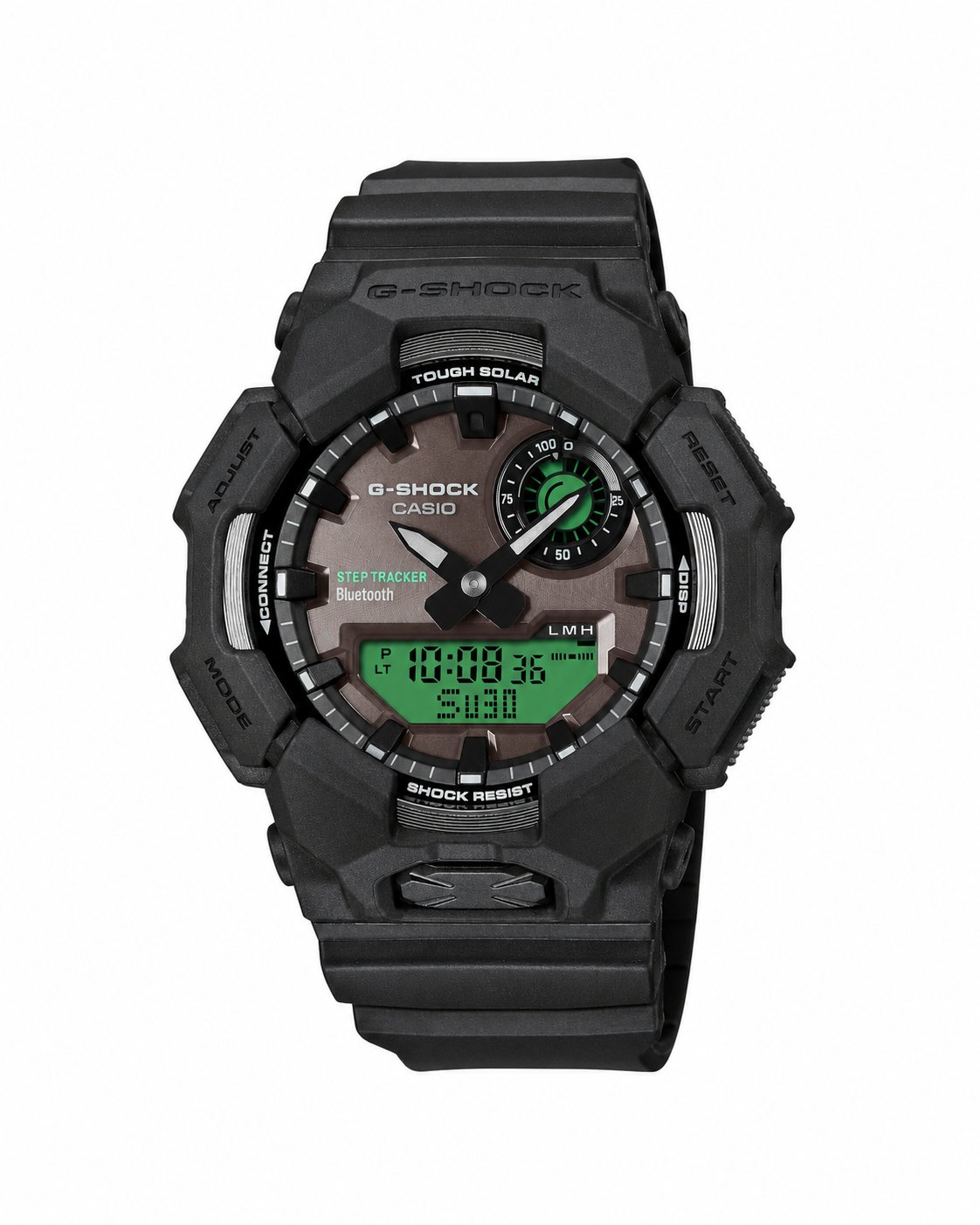 Casio G-SHOCK GA-B010BEG grey dial watch with resin case and strap
