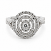 9ct White Gold Round Cut Eternity Diamond Ring 1102198