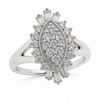 9ct White Gold Vintage Diamond Ring 1102199