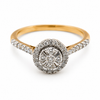 9ct Yellow Gold Round Solitaire Diamond Ring 1102066