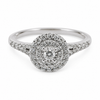 9ct White Gold Round Solitaire Diamond Ring 1102260