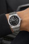 Ingersoll The Rider Automatic Black Dial Stainless Steel Bracelet Watch (I16801)