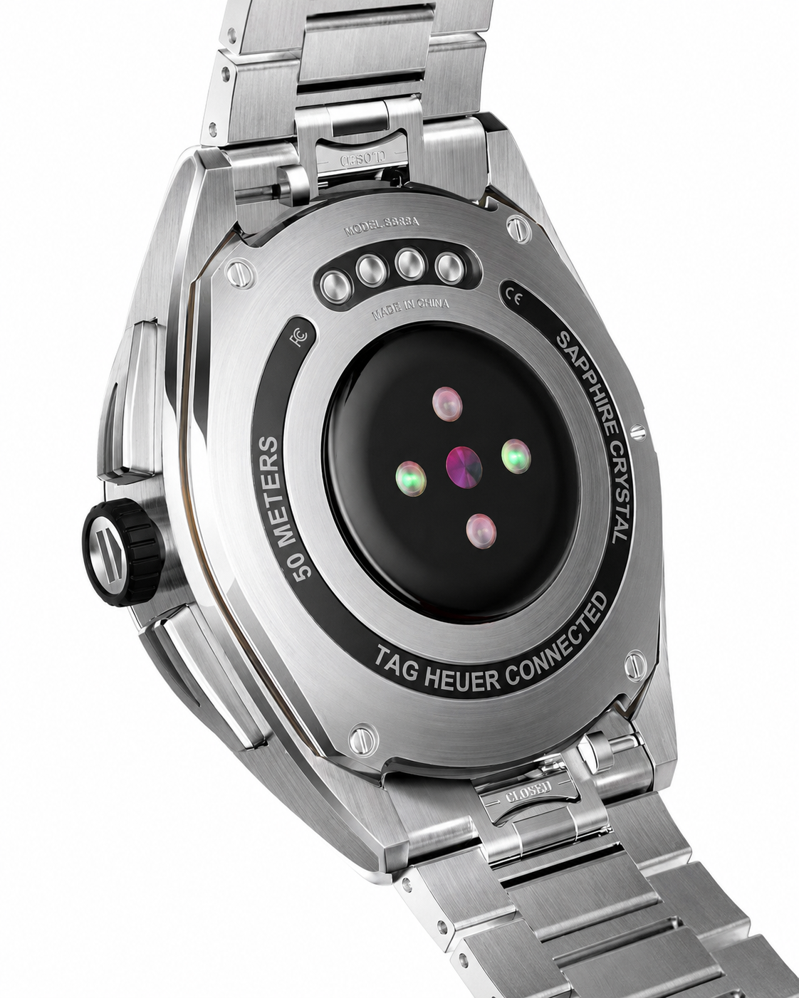 TAG Heuer Connected Calibre E4 Smartwatch Red Dial Stainless Steel 45mm (SBR8A10.BA0616)