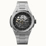 Ingersoll Springfield I15203 automatic watch with 48 mm octagonal steel case and skeleton dial