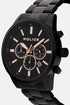 Police PEWGI2239402 chronograph worn on the wrist with black steel bracelet