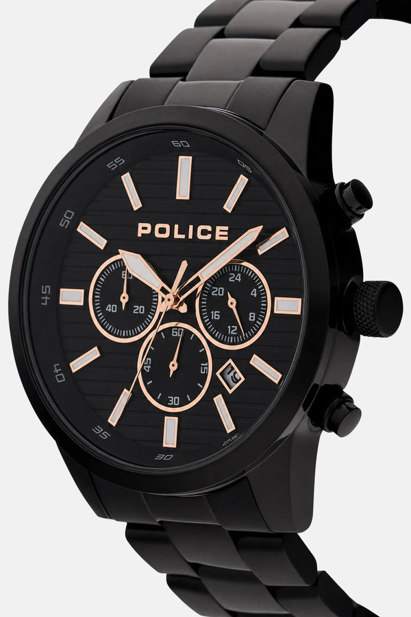 Police Chronograph Quartz Black Dial Stainless Steel Men's Watch (PEWGI2239402)